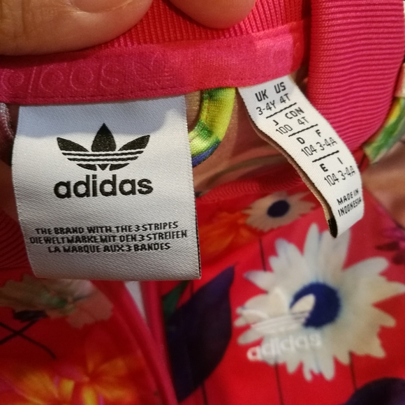 adidas flower print tracksuit